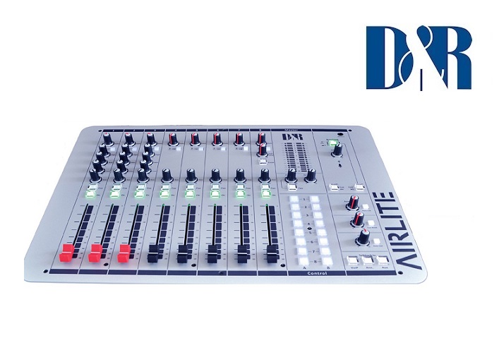 D&R AIRLITE 8 Ch On-Air Radio Broadcast Console with USB Control